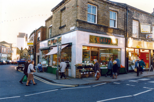 Commercial Street with the corner of Market Street - 1995