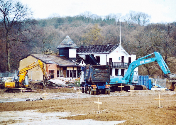 Brighouse Cricket Club Pavilion Demolished - 1996