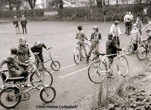 Cycling Proficiency Training at Blackburn Road 1976 - 77